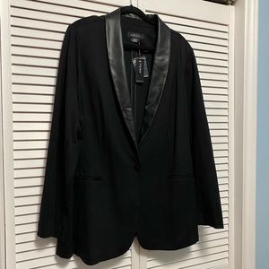 Addition Elle black Ponte Knit Blazer size 22